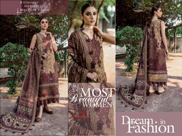 Agha Noor Vol 9 Lawn Cotton Designer Pakistani Suit